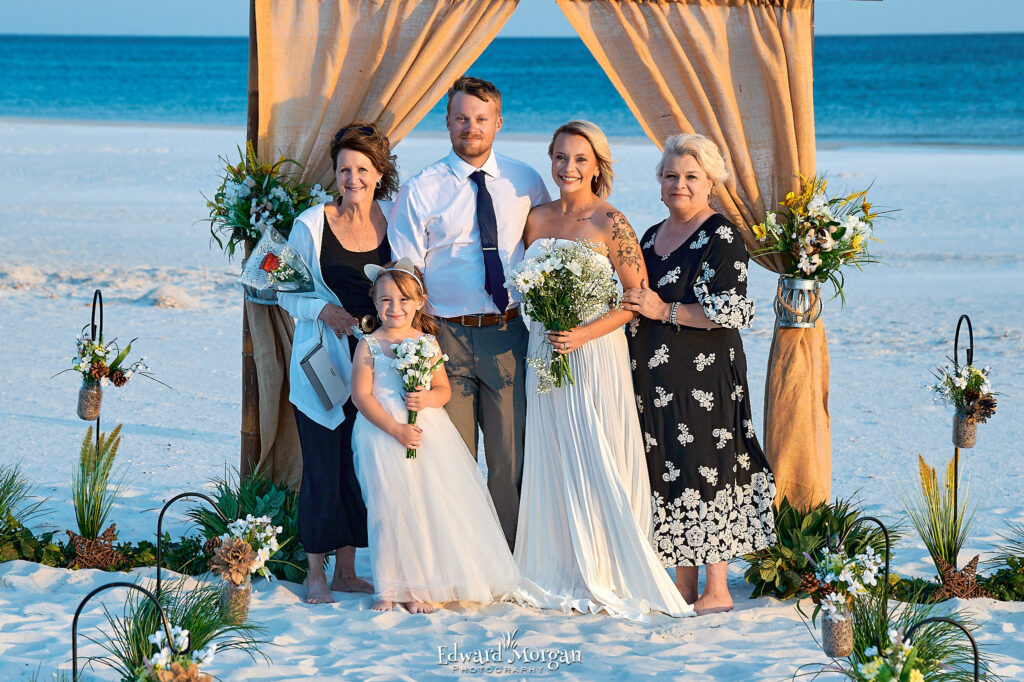 Rustic beach wedding package